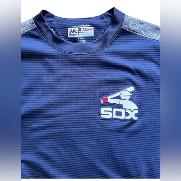 Men’s XL Majestic Thermabase Chicago White Sox Pullover Jacket MLB Baseball - Picture 2 of 4